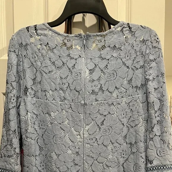 Vince Camuto Lace A-Line Long Sleeve Dress - Picture 3 of 4